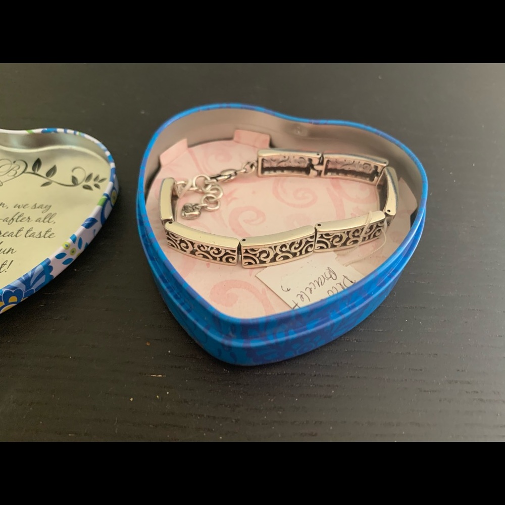BRIGHTON SILVER DECO BRACELET MINT IN BOX